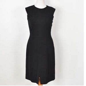 Classic Black Sleeveless Sheath Dress